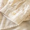 2025 Autumn/Winter Women's Mori Girl Style Plaid Embroidered Long Sleeve Shirt