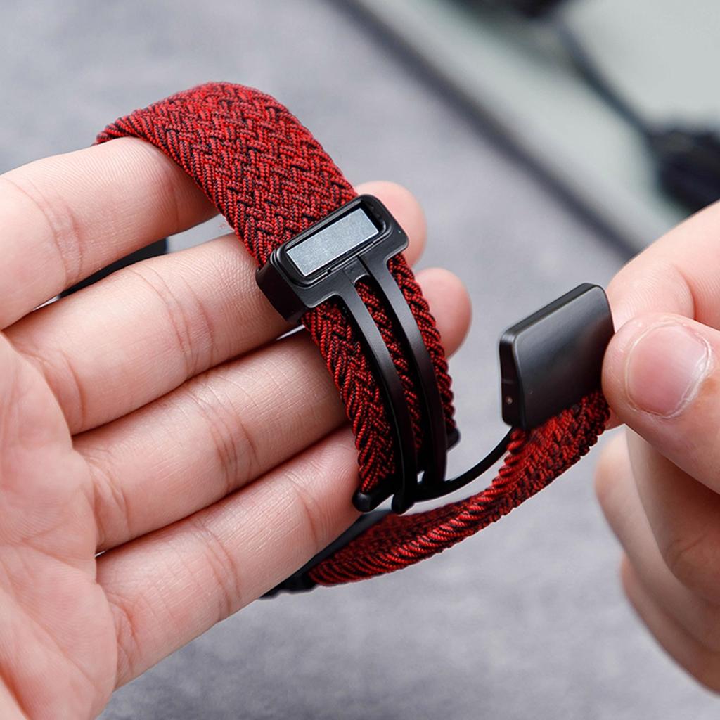 Braided Nylon Band for Samsung Galaxy Watch 8/8 Classic 46mm Magnetic Buckle for Galaxy Ultra 2025/7 47mm Colorful Sport Strap