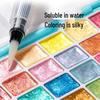 Pearlescent Watercolor Set: 24 Colors for Beginners & Art Students, Portable for Doodling & Painting