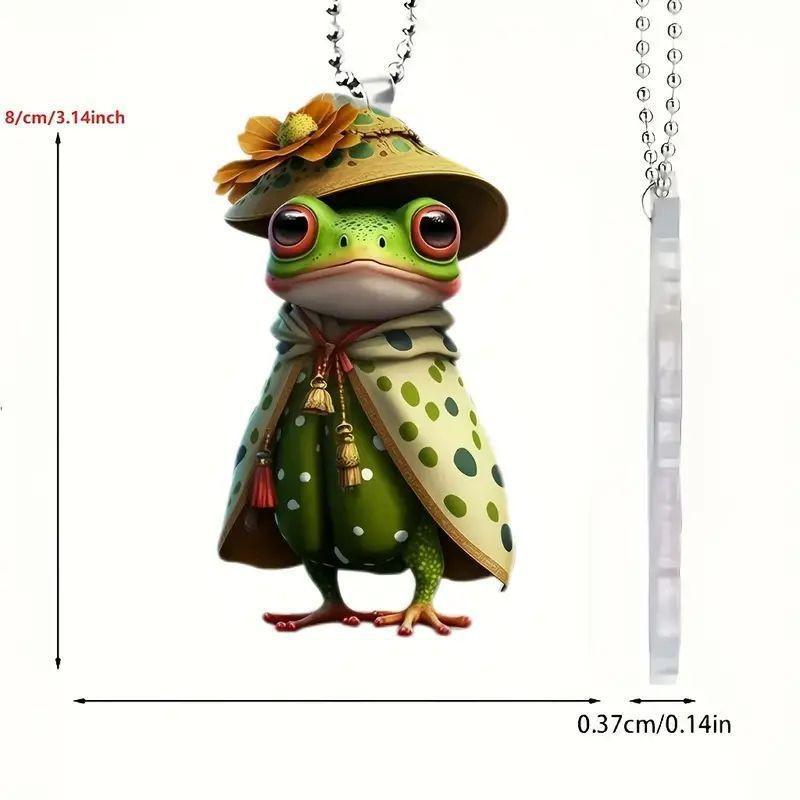 Fun Acrylic Dragon Car Rearview Mirror Hanging Decoration Keychain Pendant For Stylish Flair