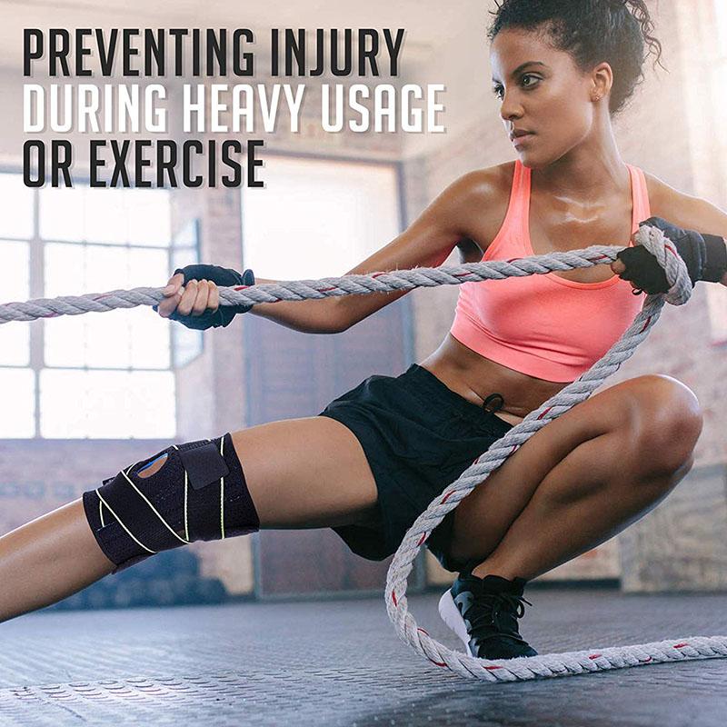 1 Piece Adjustable Knee Brace Work Support Joint Protector Breathable Sports Patella Knee Brace Knee Brace Men Women