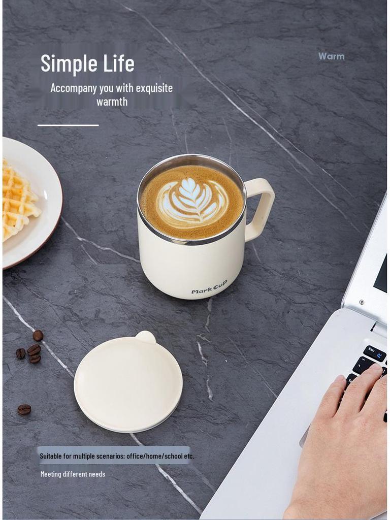 Isolierte Edelstahl-Tasse mit Deckel - Langlebig, Büro- & Kinderbecher, Ideales Geschenk für Teeliebhaber
