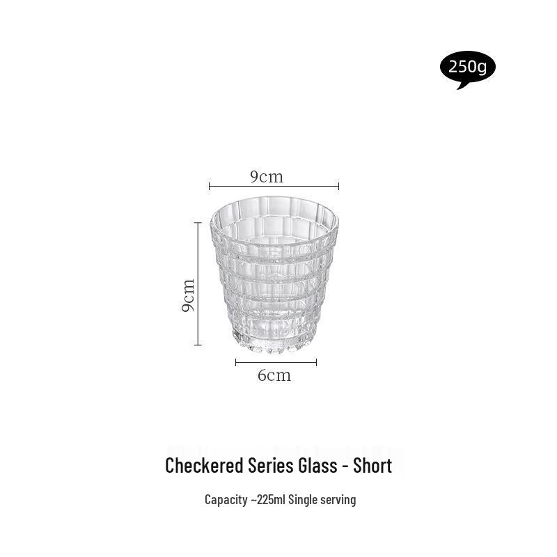Embossed Wicker Glass Cup for Women - High Borosilicate Drinking Glass for Milk, Coffee, and Beverages. 300ML-380ML