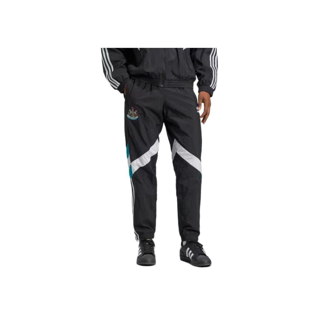 Adidas Originals Newcastle United FC Comfortable Soft Cuffed Knit Joggers Men Joggers Black IX5160
