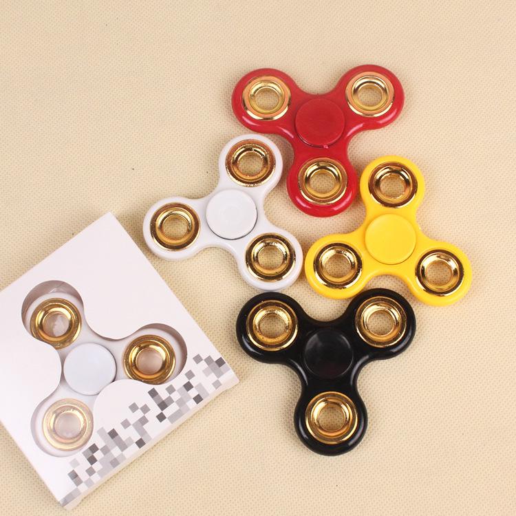 Creative Stress-Relief Alloy Fidget Spinner - Colorful Toy for Kids and Students