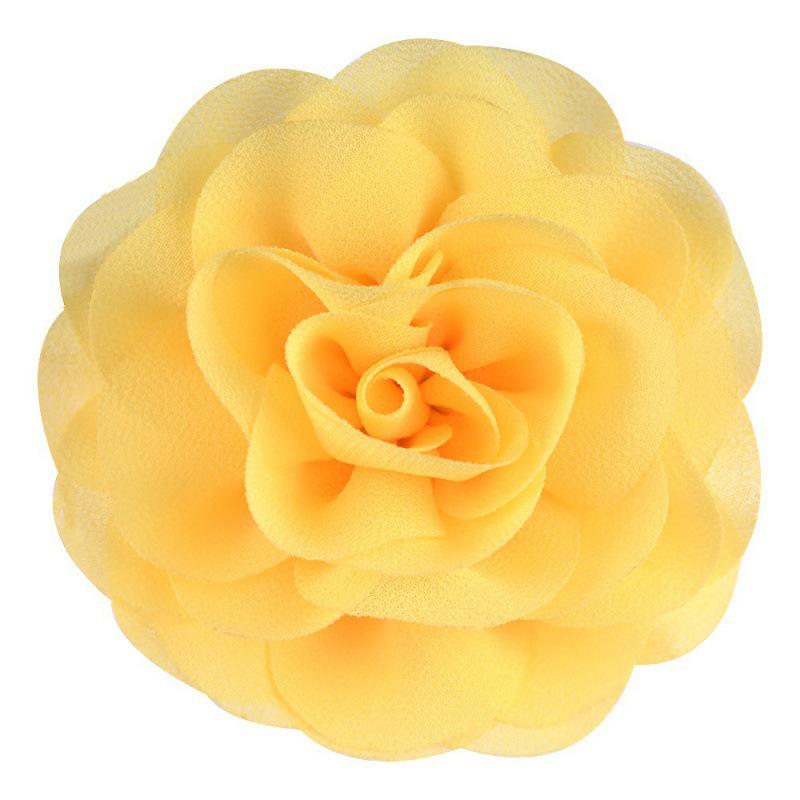8cm Handmade Pearl Chiffon Rose Flower for Shoes, Hats, Clothing, and Headwear Accessories