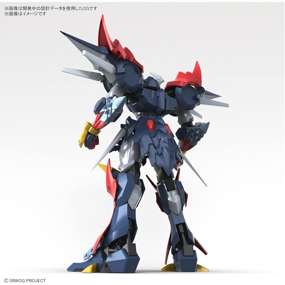 HG Super Robot Wars Alpha Daizengar Color-Coded Plastic Model Kit