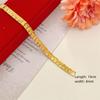 Sand Gold Bracelet Women's Wide Edge Love Strap Flower Bracelet Hand String Vacuum Gold Plated Bracelet Jewelry
