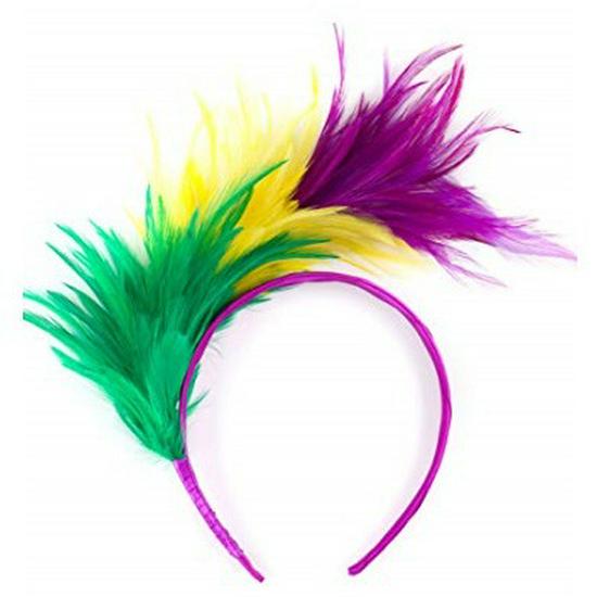 Halloween Colorful Feather Headdress Headband