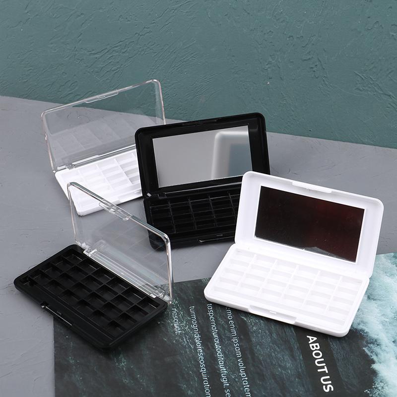 24 Bölmeli Kendin Yap Boş Far Paleti Paleti Allık Ruj Pudra Tutucu Kılıf