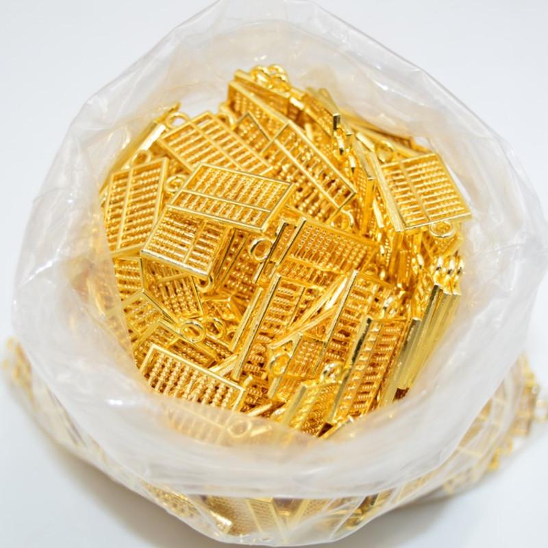 

30 шт./компл. Фэн-шуй сплав брелок для ключей Абакус металлический брелок кулон украшение вращающийся брелок для ключей Абакус для кошелька украшения автомобиля