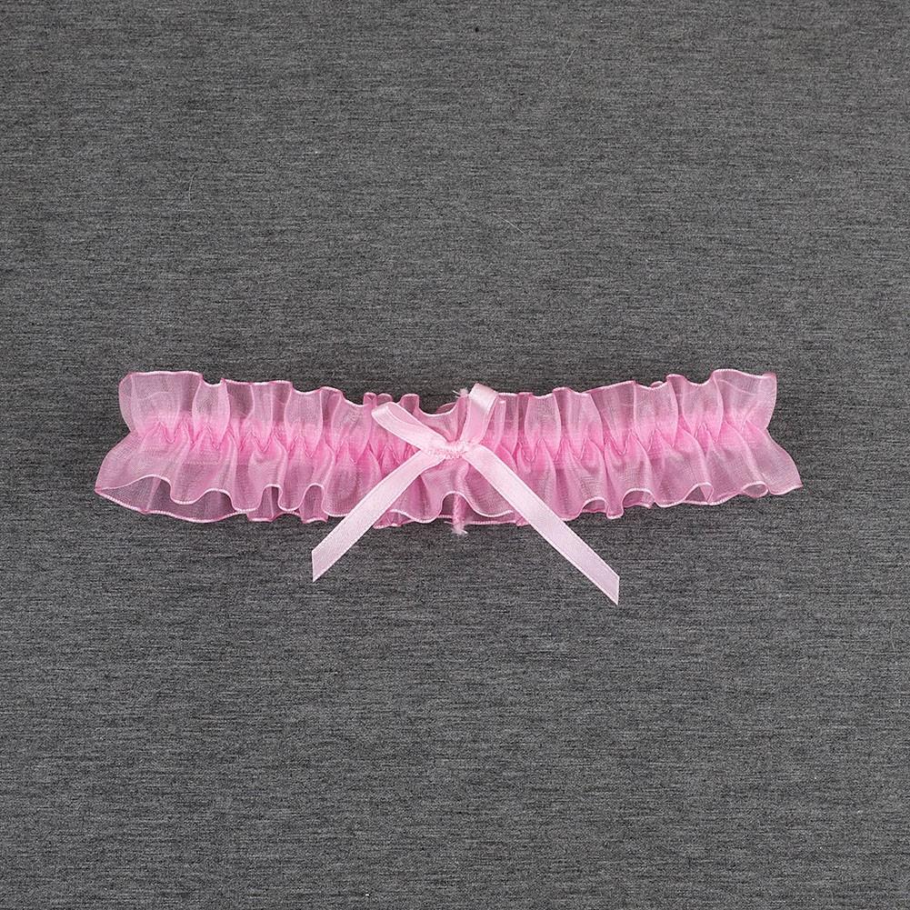 

Элегантный кружевной пояс для чулок с бантом для ног для женщин в разных цветах розовый