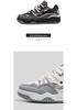 Men's Summer Sports Casual White Low-top Sneakers with Thick Sole