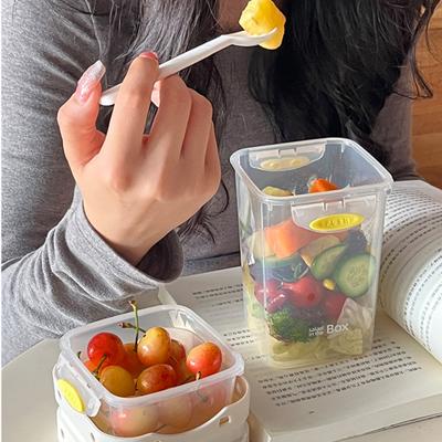 Przenośny kubek na jogurt z łyżeczką, wielokrotnego użytku pojemnik na przekąski, wielofunkcyjny słoik na parfait, słoik na mleko bez BPA z oddzielną przegródką