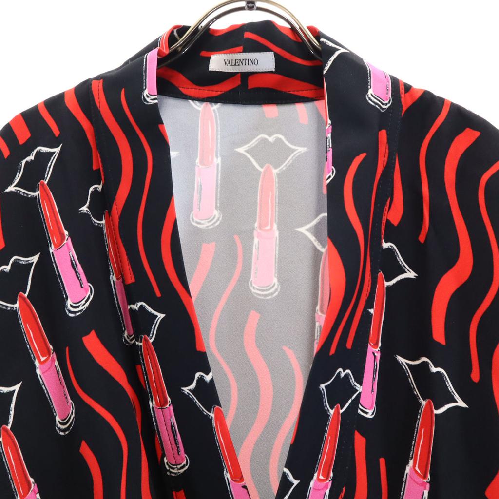 Valentino Made In Japan Overall Handle 7 Minutes Sleeve Cardigan Black Men's Used