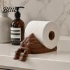 Black And Brown Paper Holder Funny Poop Towel Holder Creative 3D Printed Roll Practical Bathroom Storage Stand Stable Base Decorative Dispenser for