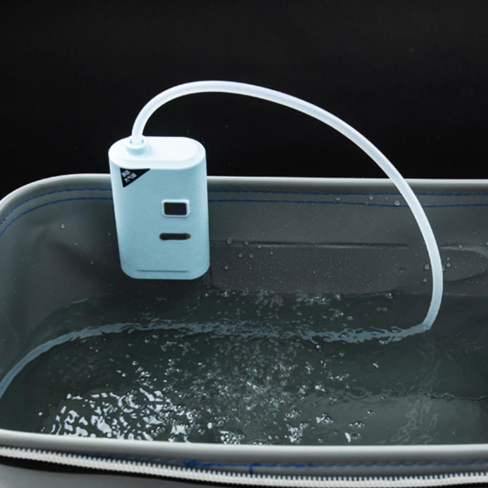 Oxygenated Fish Tank Pump USB Rechargeable Air Bubbler Aerator Ultra Quiet Oxygen/Aerating Pump Portable for Outdoor Fishing