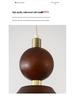 Walnut Retro Chandelier, Eye-Protective Lamp for Chinese Restaurant, Bar, Bedside, or Study.