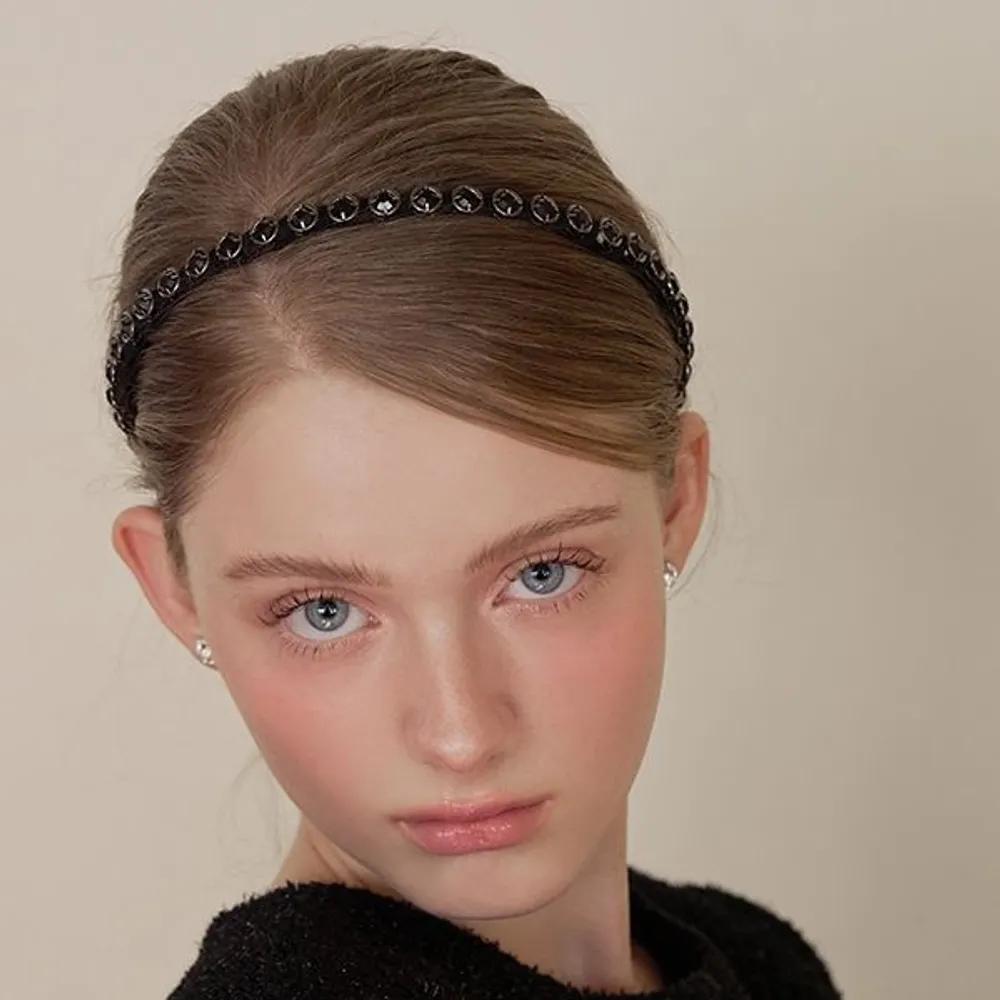 Crystal Studded Hairband JC055HB black