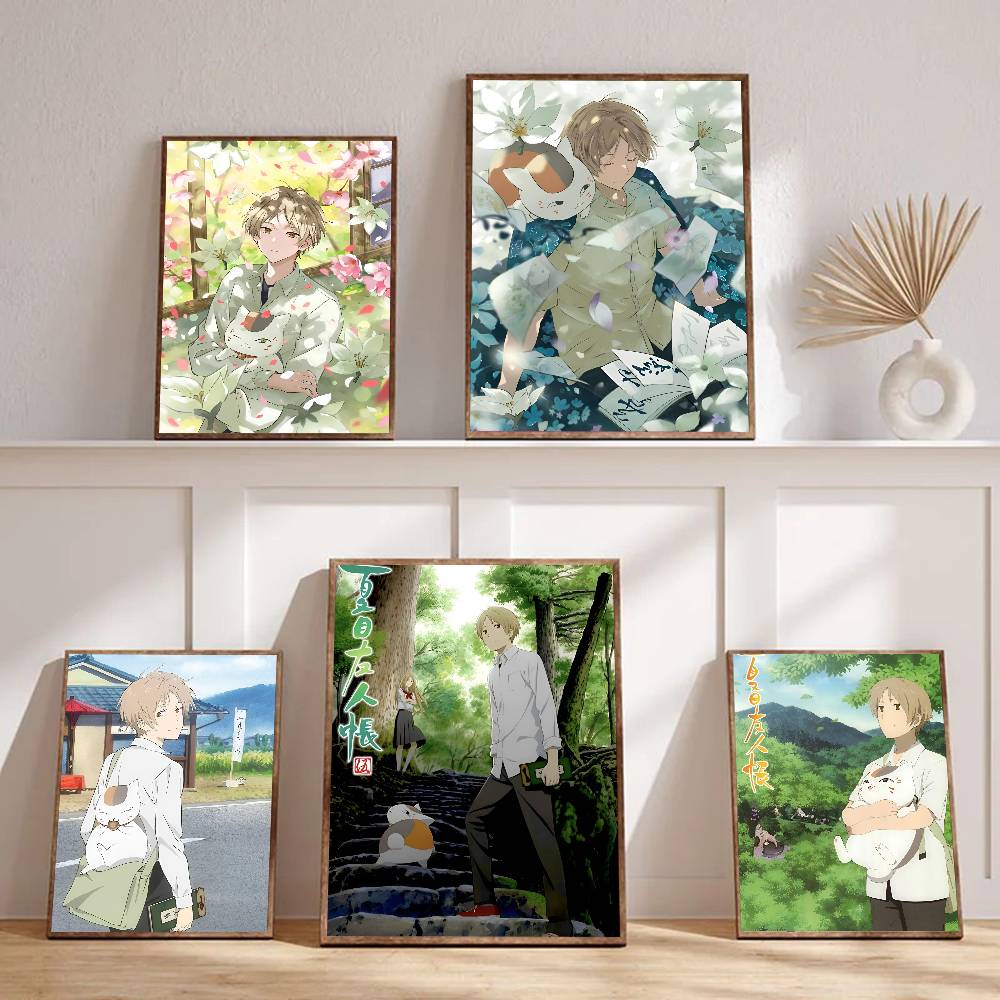 1pc Natsumes Book Of Friends Anime Poster Sticker Print Waterproof Wall Art For Living Room Bedroom Home Decor