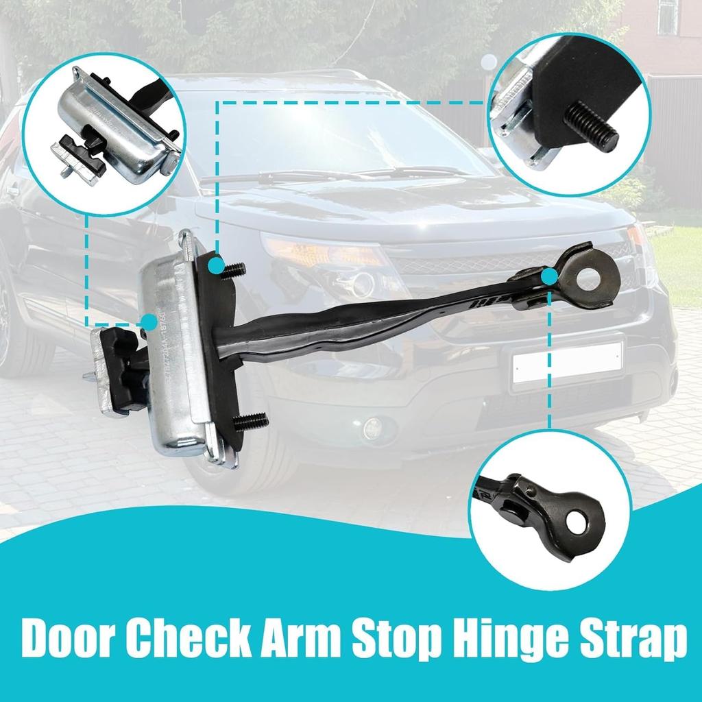 Front Door Check Arm Stop Hinge Strap Compatible With Ford Explorer Police 2011-2019#BB5Z-7823552-A BB5Z7823552A Left/Right Side