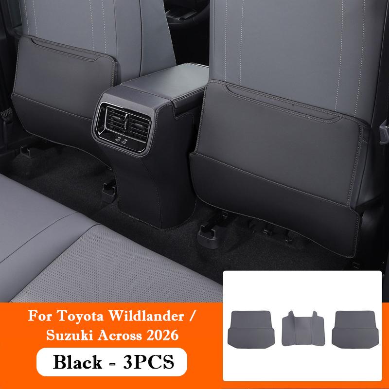 For Toyota RAV4 XA60 Wildlander Suzuki Across 2026 Leather Car Seat Back Kick Protector Rear Armrest Anti Kick Protector Pad