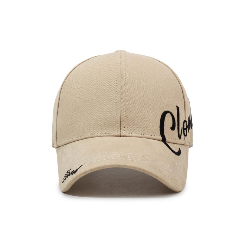 Fashionable Street Style Embroidered Letter Ponytail Hat Travel Sun Protection Face Slimming Versatile Accessory for Women