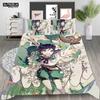 3D Game Genshin Impact Bedding Sets Keqing Xiao Duvet Cover Set 2/3 Pieces Boys Adults Single Full Queen King Size Bed Linen