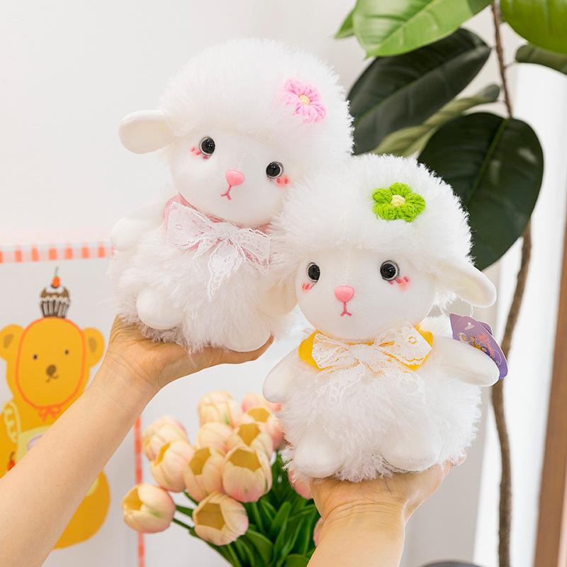 Super Cute Sweet Cake Lamb Plush Toy Claw Machine Doll Wedding Throw Flowers Sheep Girl Birthday Gift