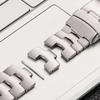 No Gaps Titanium Alloy Watch Band for Samsung for Galaxy Watch 7 Ultra 47mm Curved End Link Bracelet with Metal Strap