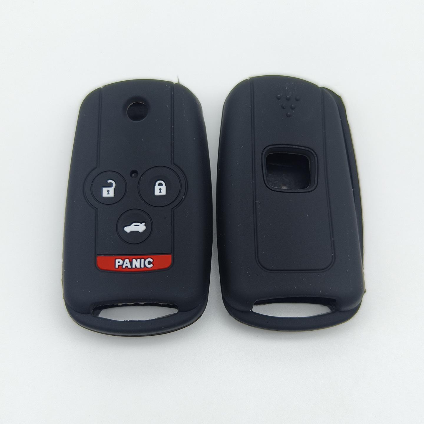 

Honda Accord, CR-V, Civic, Odyssey 4-Button Remote Soft Silicone Key Cover чёрный