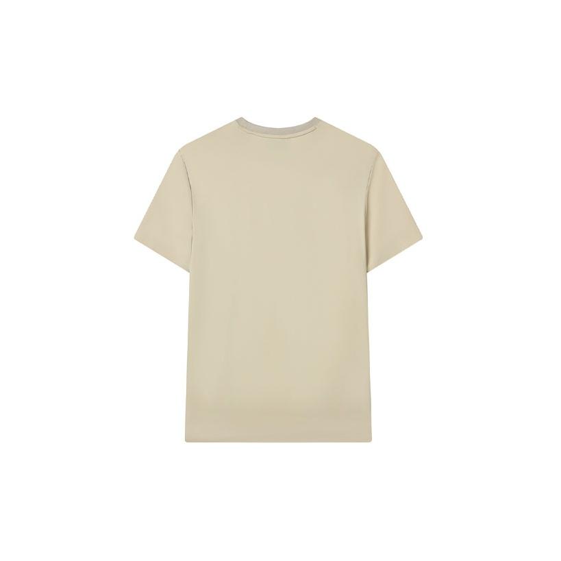 FILA Logo Letter Round Neck Short Sleeve T-Shirt Men tops Beige F11M132101F-LK
