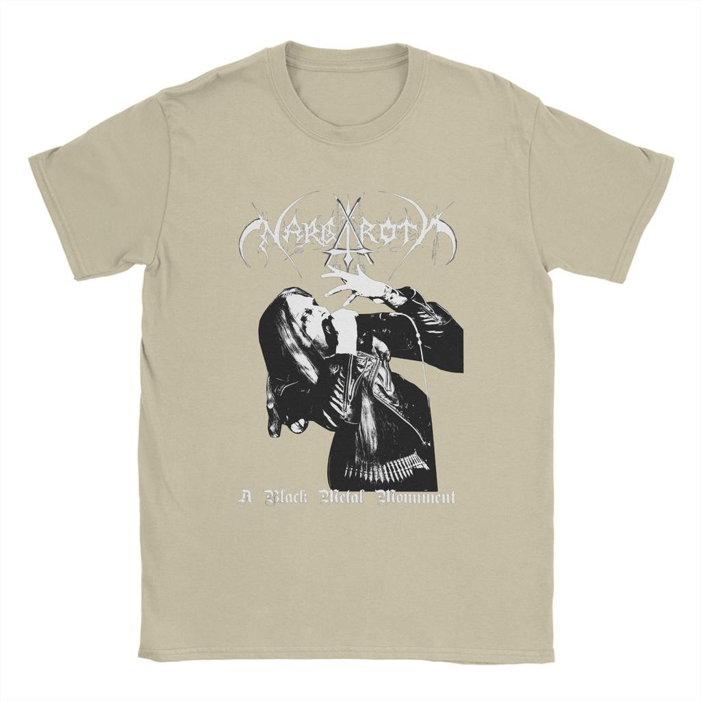 Nargaroth T-shirt för Män Bomull Humor T-shirts Rundhalsad T-shirt Kortärmade Toppar Sommar