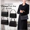 Piena Women's Formal Bag, Lightweight Synthetic Leather, Black, Perfect for Kindergarten and School Entrance, Weddings, Funerals, and Other