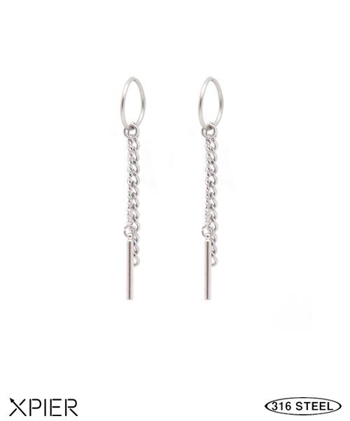 Xpier 2-Piece X-Wea015 Earrings Hypoallergenic 1 Pair