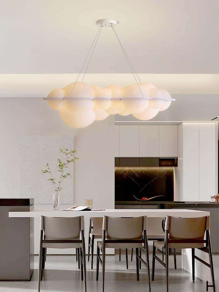 Modern Clouds LED Pendant Lights Nordic Designer PE Hanglamp for Living Room Decoration Personality Bedroom Lamps Home Lighting