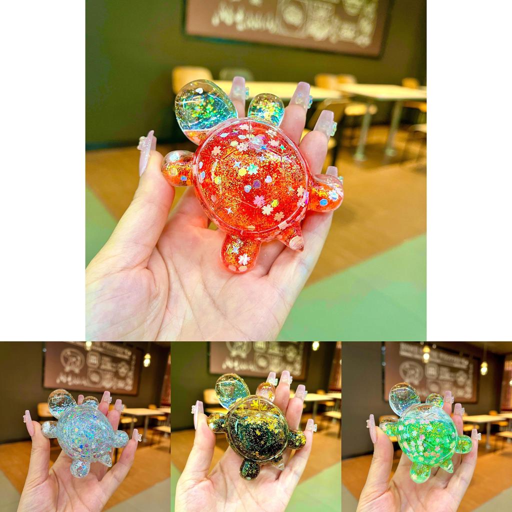 Große im Dunkeln leuchtende glitzernde Schildkröten-Acryl-Dekoration für kreative Geschenkideen und Heimpräsentation