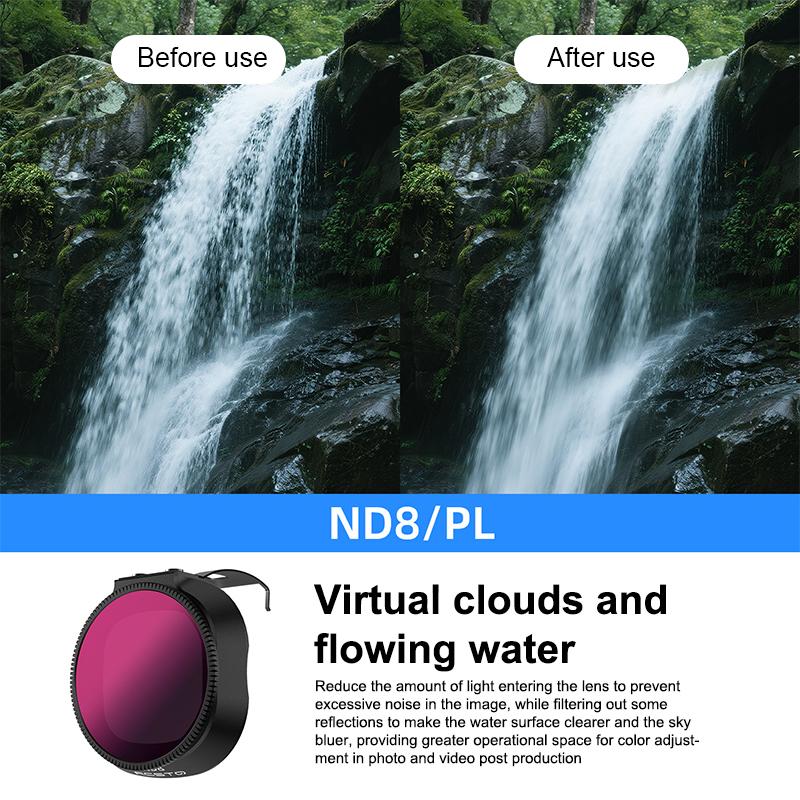 Kit de filtres pour objectif de drone pour Neo2 Filtre ND Kit Filtre ND8 ND16 ND32 Filtre CPL UV Filtre anti-reflets pour caméra Accessoires de drone