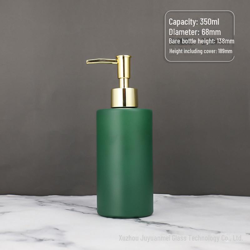 Nordic Style Glass Lotion & Soap Bottle for Home, Hand Sanitizer, and Hotel Shower Gel