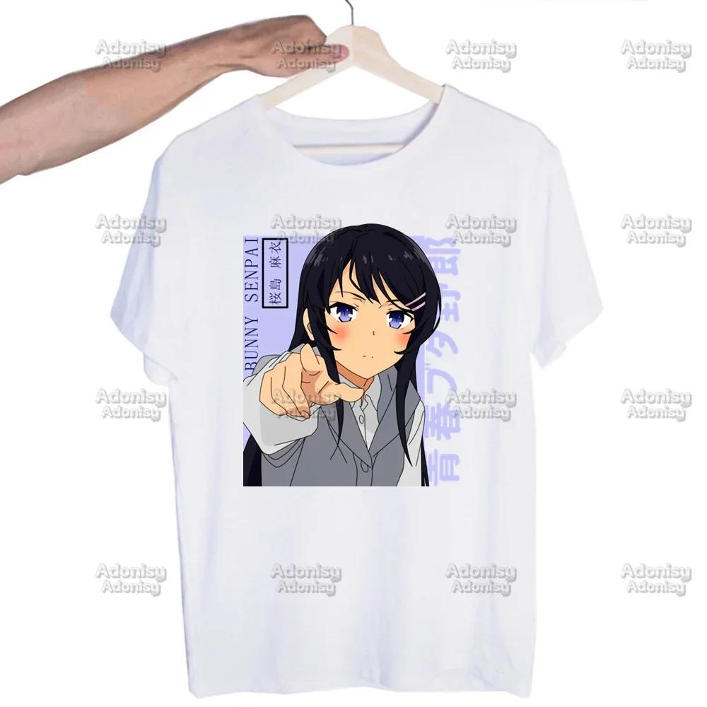 Mai Sakurajima Rascal Does Not Dream of Bunny Girl  Unisex T Shirt New O Neck Cotton T-Shirt Designer Tshirt Tops Tees Shirt