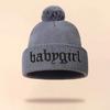 Autumn And Winter Thin Knitted Hat Men'S And Women'S Embroidered Wool Cold Hat Student Shopping Sweet Cute Pullover Hat