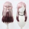 Women Anime Honobono Keitoin Cosplay Long Pink Mixed Heat Resistant Hair Wig IDOL-012