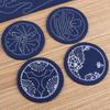 Diy Handmade Embroidery Material Pack Kit Fabric Tea Mat Coaster, Creative Gift Embroidery, Beginner Material Pack