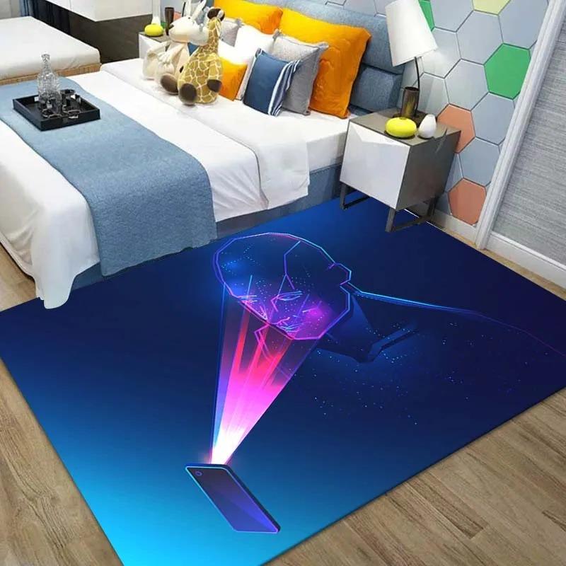 Abstract Sci-fi Characters Printed Floor Mats Front Door Decoration Home Living Room Floor Mats