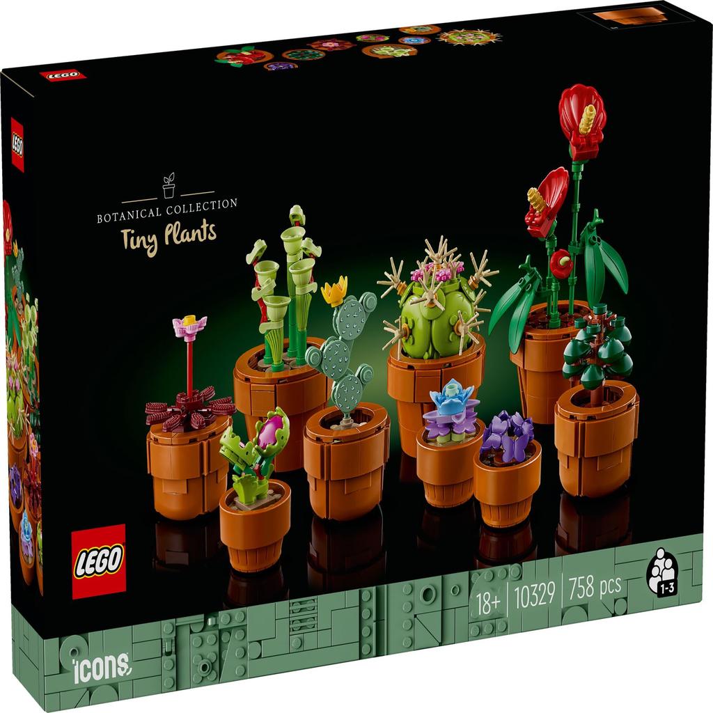 LEGO Botanical Mini Plant Set, 758 Pieces, Toy, Birthday, Christmas Gift, Building Blocks, Mother's Day, Father's Day, Gift for Men and Women, Artific