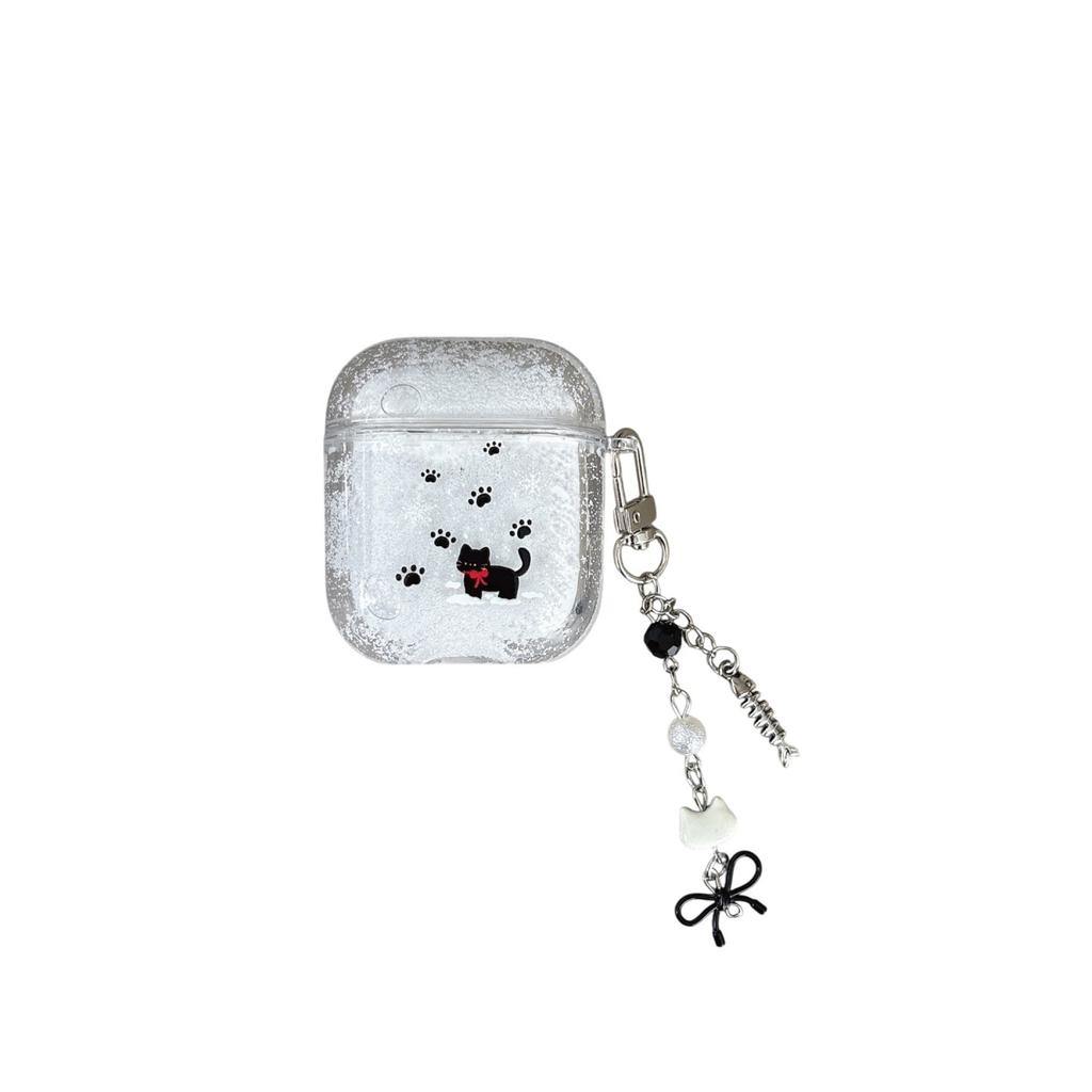 Quicksand cat footprint for AirPods 1 protective case Apple 1/1 generation AirPods pro1 earphone case female