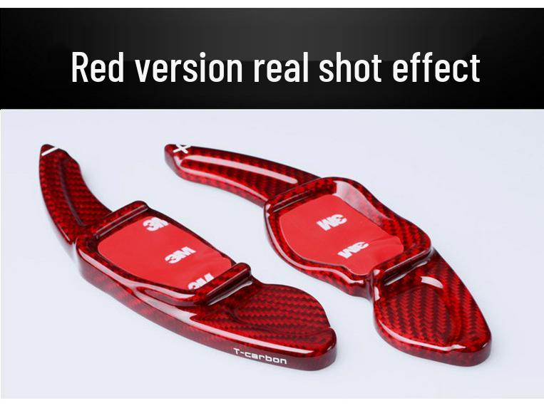 Real Carbon Fiber T-Carbon Steering Wheel Paddles for VW Golf 6, Scirocco, Magotan, Tiguan GTI