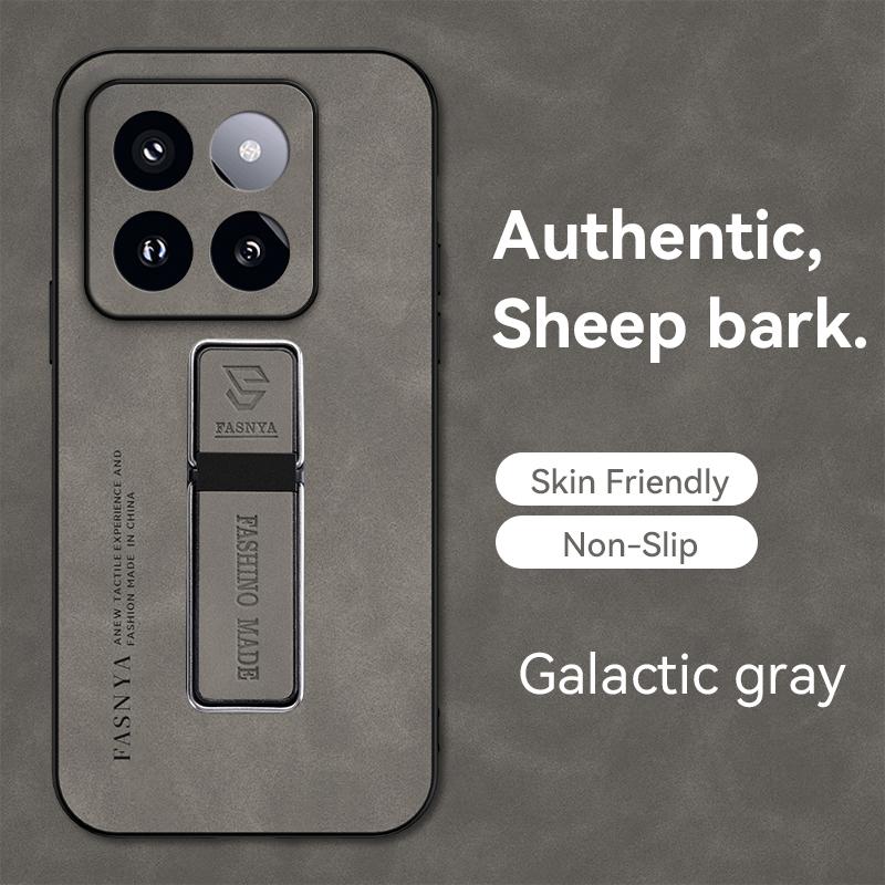 For Xiaomi 14 Pro Case Leather Car Magnetic Holder Phone Cases For Xiomi Xiaomy Mi14 Mi 14 14 Pro Silicone Shockproof Back Cover