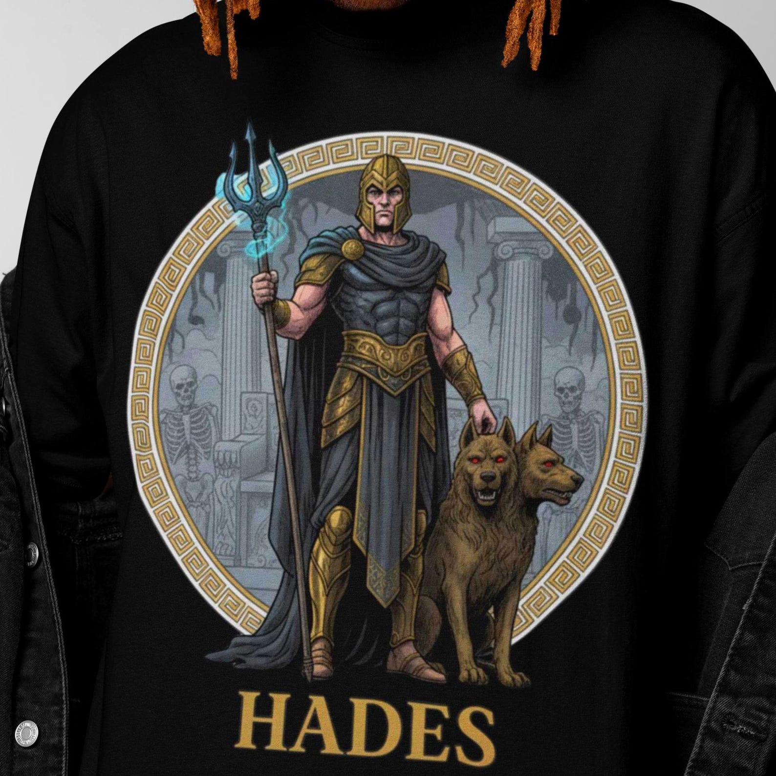 Vintage Hades T-Shirt | Greek God of the Underworld Tee | Hades and Cerberus 2XL