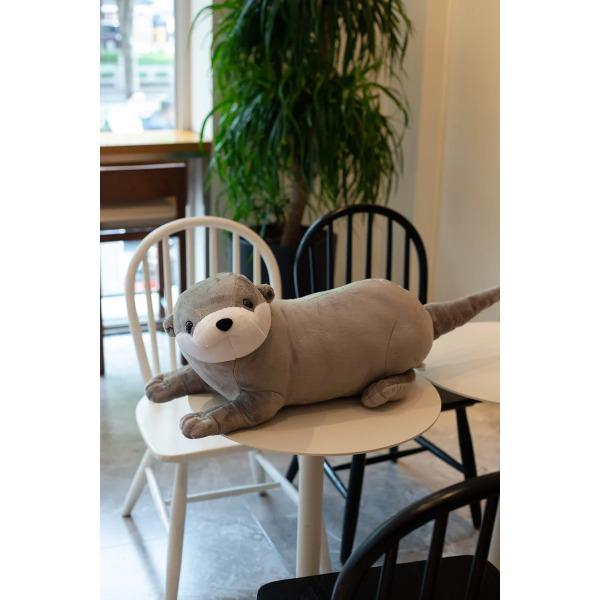 Simulation Cute Lutra Plush Toys Stuffed Realistic Animal Doll Soft Otter Pillow for Kids Girls Birthday Gift